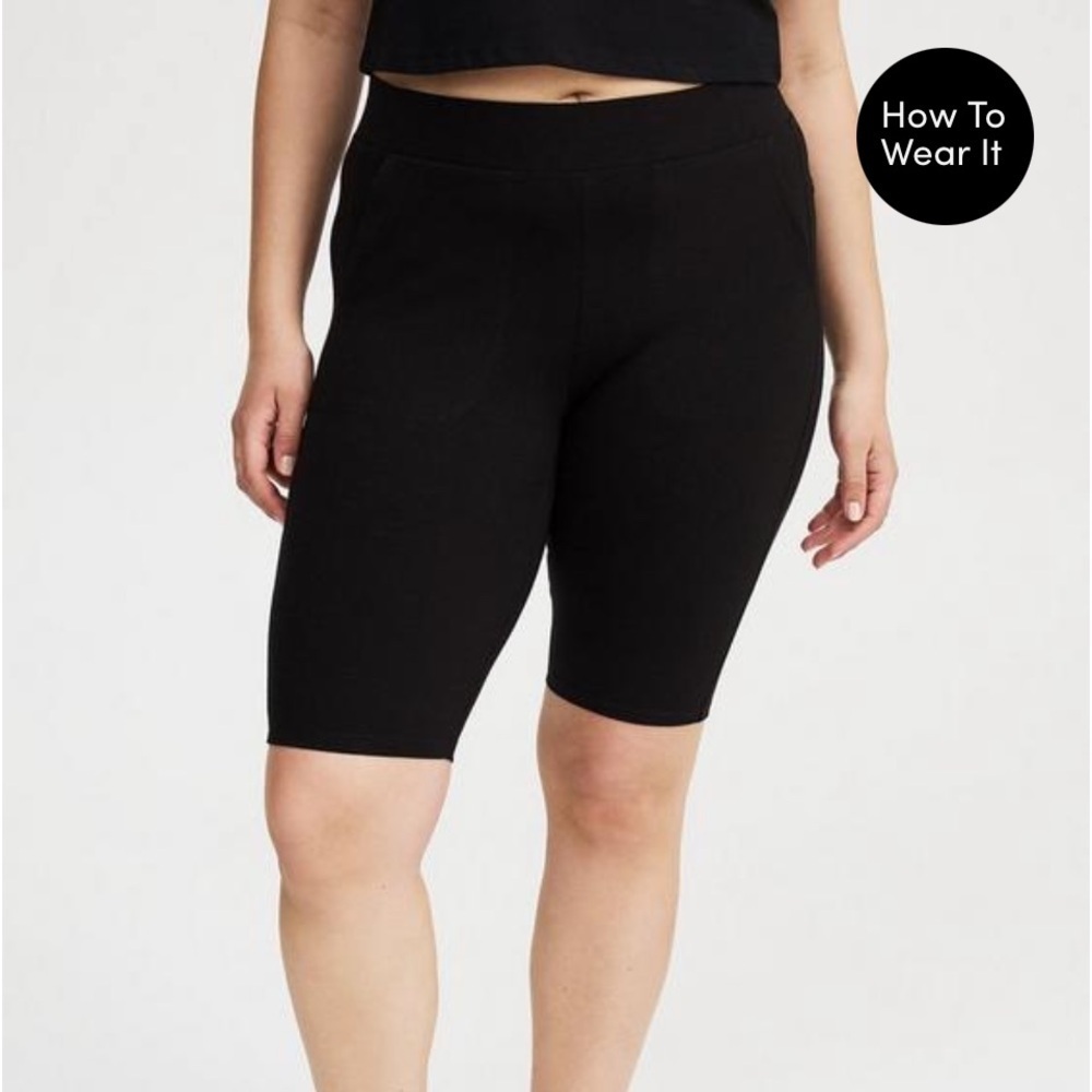 Torrid Black High-Waisted Biker Shorts - Picture 3 of 4
